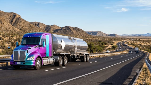 seguro para materiales peligrosos: autotanque en carretera federal de México